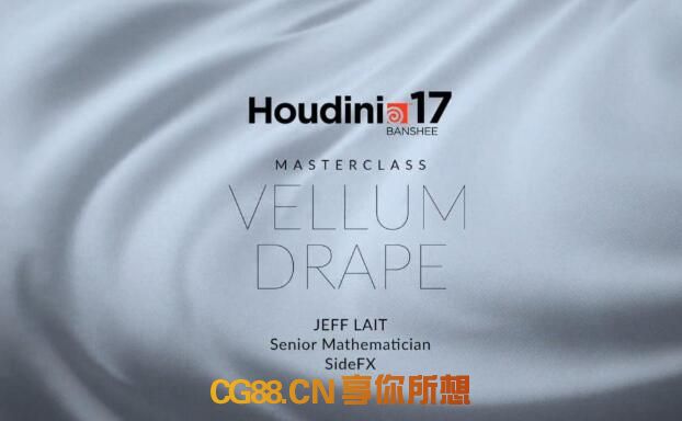Houdini大师课角色衣服布料教程HOUDINI 17 MASTERCLASS VELLUM DRAPE含工程文件