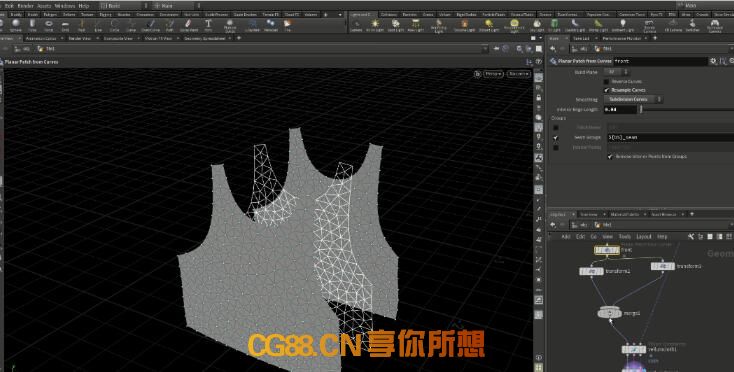 Houdini大师课角色衣服布料教程HOUDINI 17 MASTERCLASS VELLUM DRAPE含工程文件